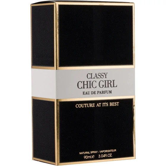 ادکلن کلاسیک چیک گرل فراگرنس با رایحه گودگرل مشکی 100 میل(CLASSY CHIC GIRL FRAGRANCE)