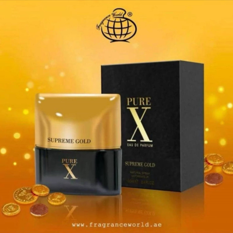 ادکلن پور ایکس سوپرمی گلد فراگرنس 100 میل (PURE X SUPERME GOLD FRAGRANCE)