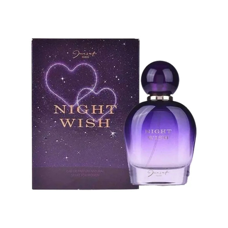 ادکلن نایت ویش ژک ساف با رایحه ورساچه کریستال نویر 100 میل(NIGHT WISH JACSAF)