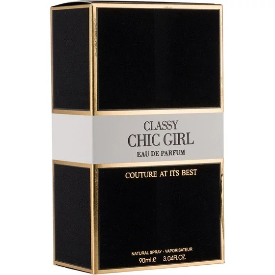 ادکلن کلاسیک چیک گرل فراگرنس با رایحه گودگرل مشکی 100 میل(CLASSY CHIC GIRL FRAGRANCE)