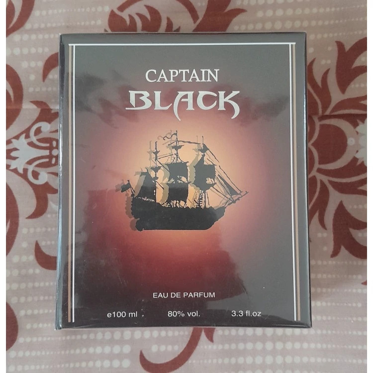 ادکلن کاپیتان بلک اصل هارد باکس 100 میل (CAPITAIN BLACK)